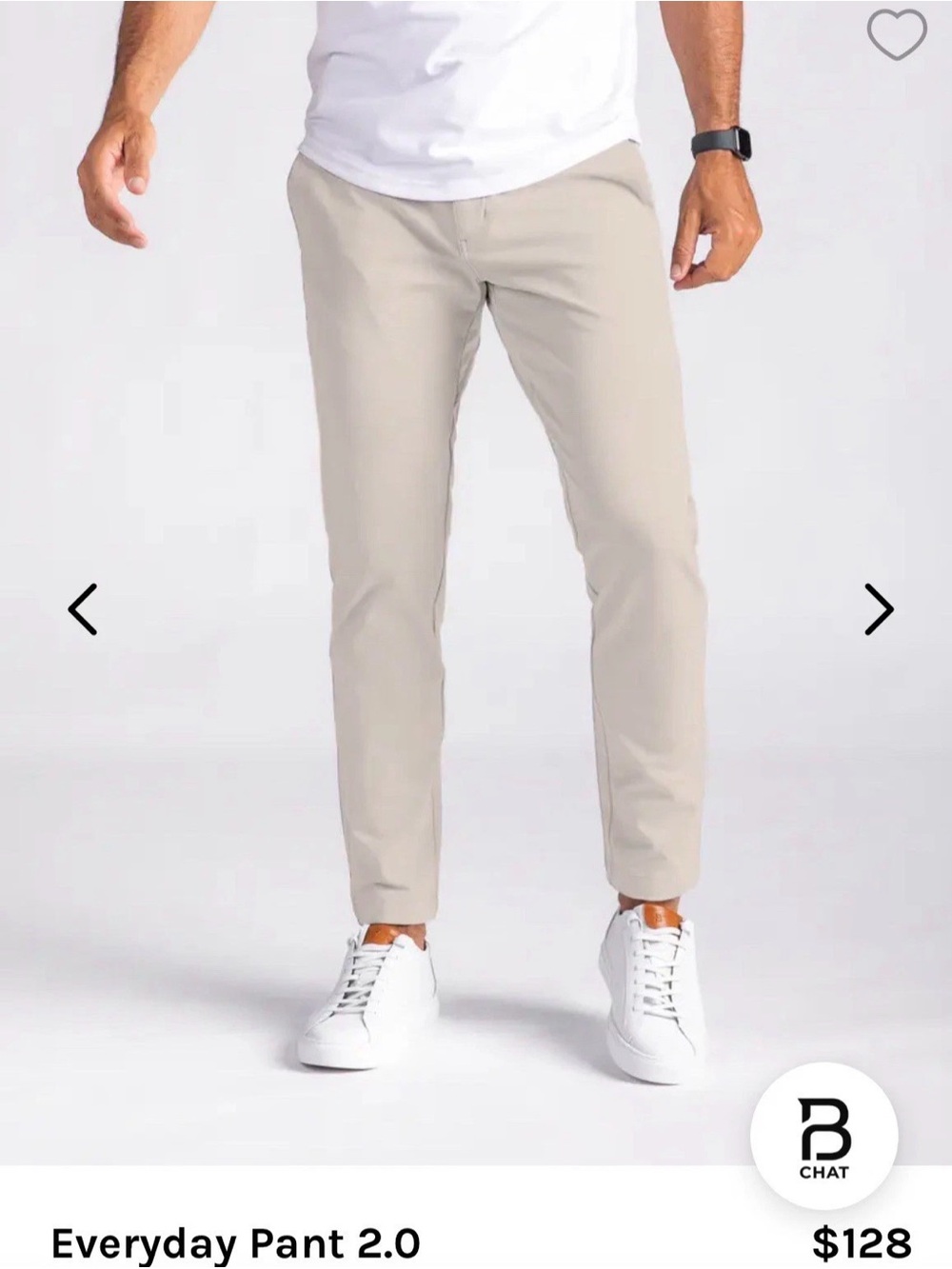 BYLT Everyday Pant 2.0  Oat Performance Stretch Pants Chino Beige Size 32x30